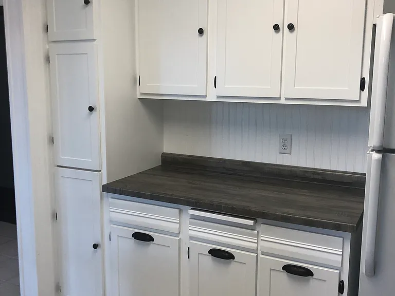 Lots of cupboards for storage.