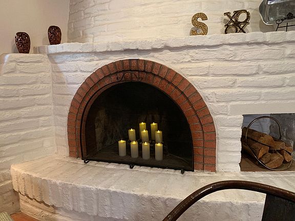 Adobe Fireplace