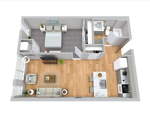 Floor plan One-Bedroom