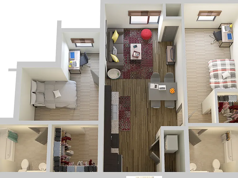 2 Bedroom 2B 2 Bedroom 2B