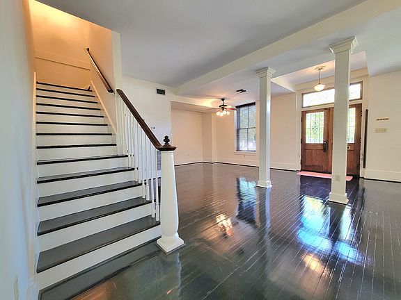 Staircase, entry hall