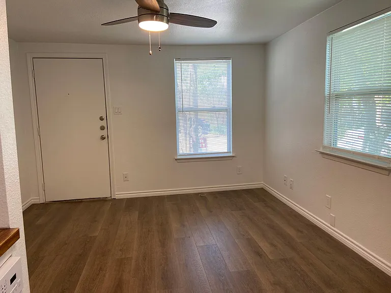 View of living room from kitchen