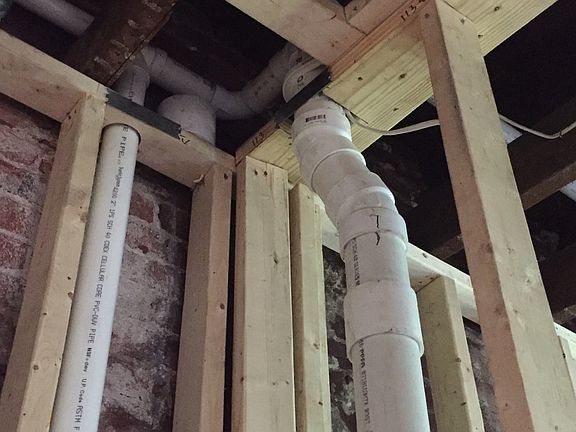New plumbing stack 