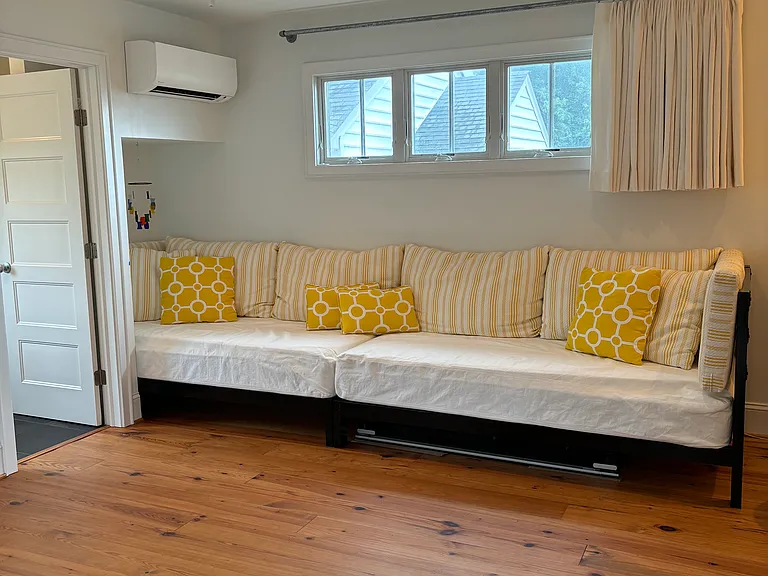 Loft playroom; can also be arranged as a bedroom with king bed. Full attached bath and large walk in closet.
