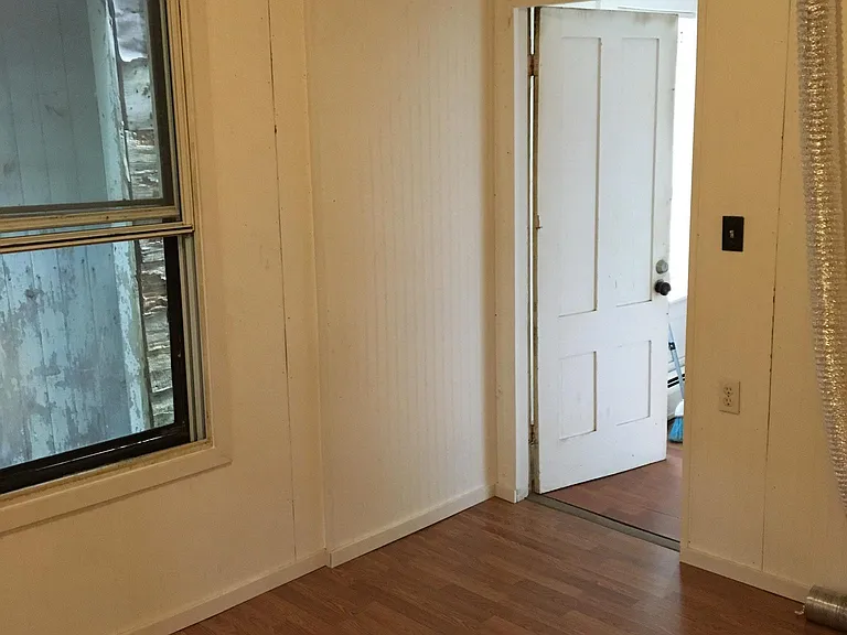 Unheated Storage room with dryer hook up