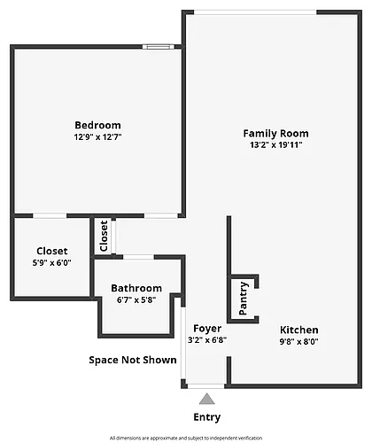 Floor plan 1 Bedroom