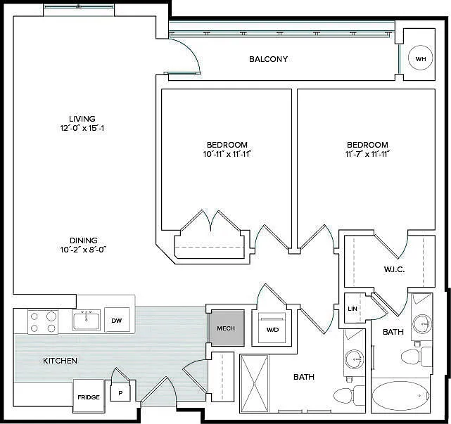 Floor plan 2G/2G.1/2G.2