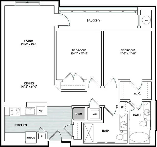 Floor plan 2G/2G.1/2G.2