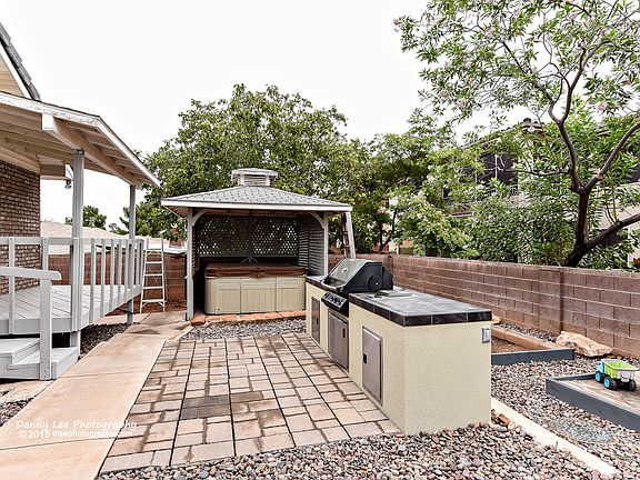 Backyard BBQ and Hot Tub