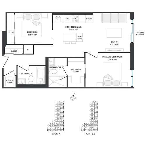 Floor plan 624