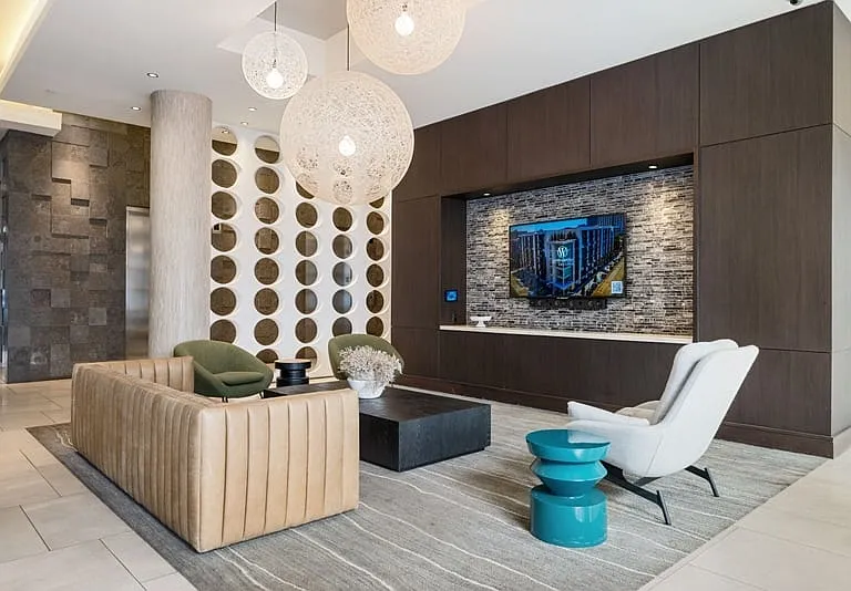 Inviting lobby spaces