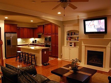 Entertain guests or stretch your arms in this open floorplan. The large living