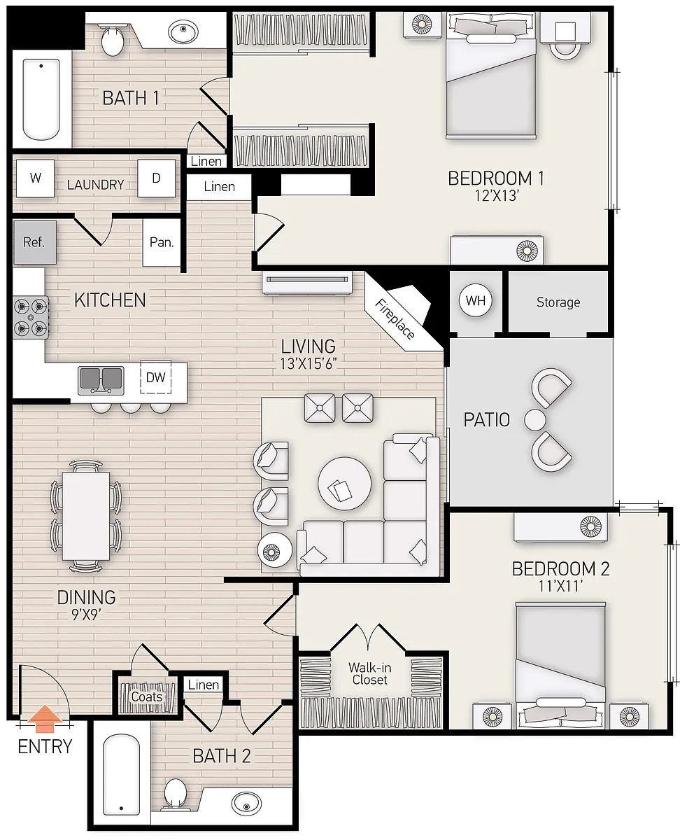 Floor plan Plan F