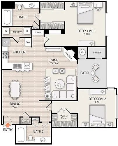Floor plan Plan F