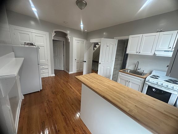 Combined living room and kitchen space
