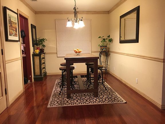 Intimate dining area near kitchen.