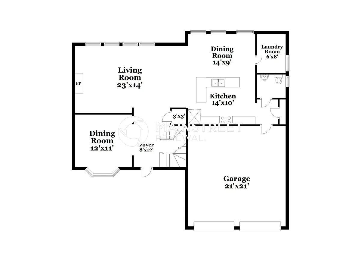Floor Plan - 12972 S Summit St