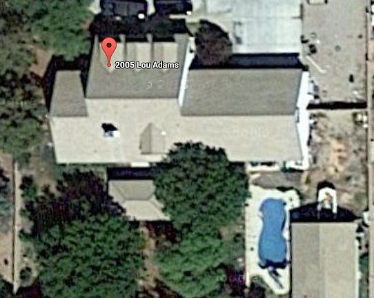 Arial view of the property