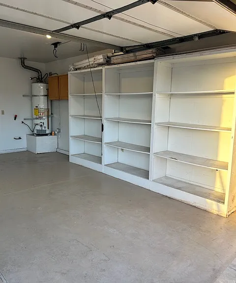 Garage, right side with storage