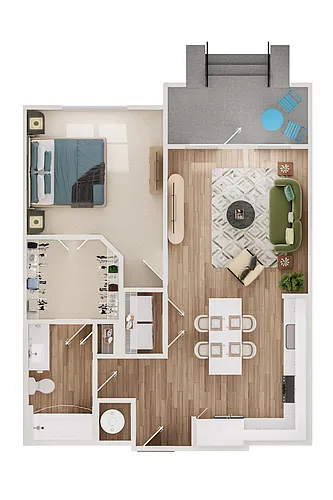 Floor plan 1B4