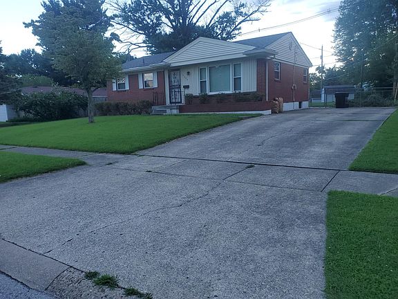 Double-wide driveway makes parking an ease.