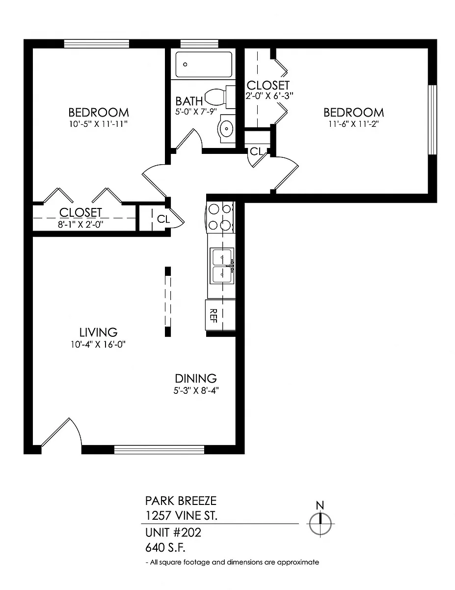 Floor plan 2 Bedroom