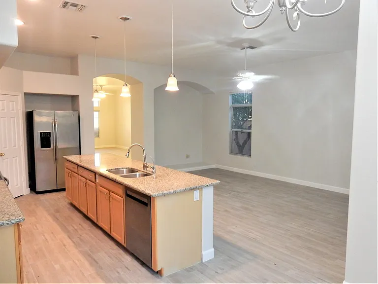 Family room from kitchen