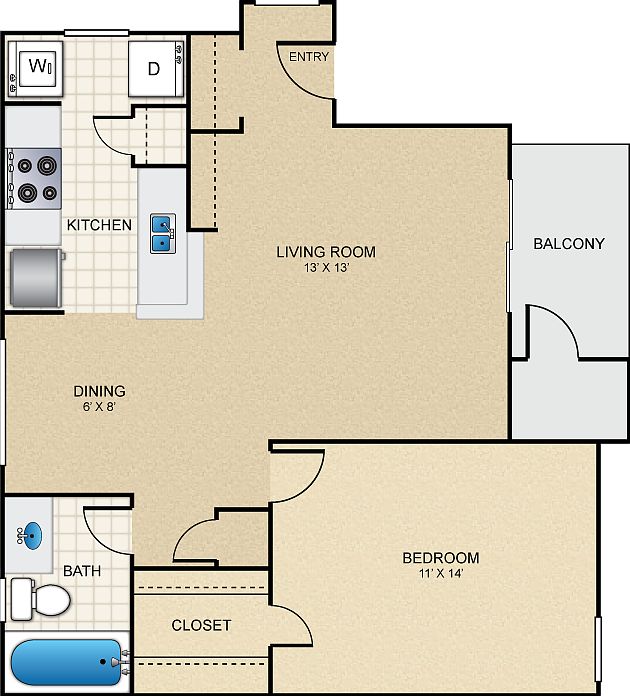 2nd image of 1111 W Main St APT 1101