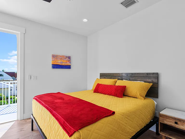 Primary bedroom with deck