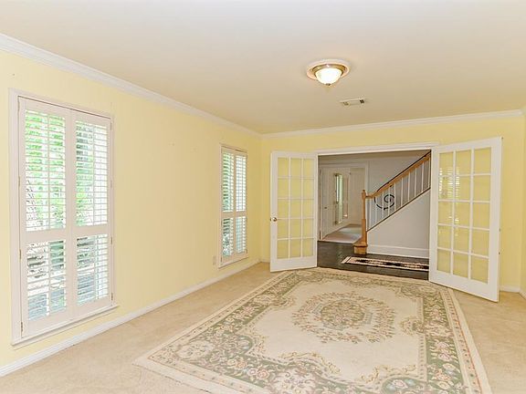 The formal living room can be used as a study.