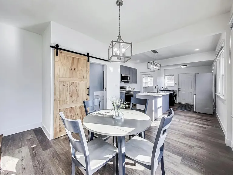 dining room / kitchen - staged