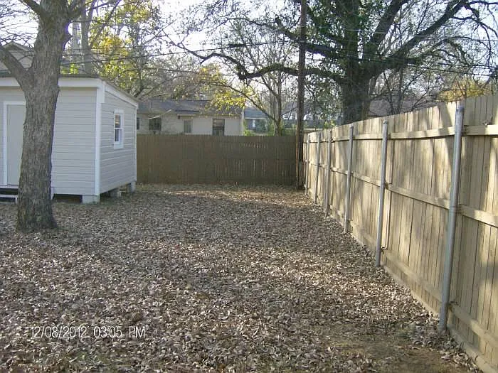 Completely Fenced back yard