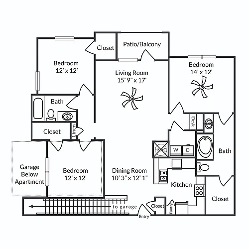 Floor plan C1GRenovated