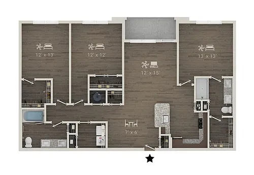 Floor plan C4