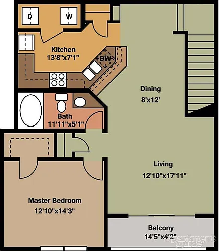 Floor plan 1 Bedroom