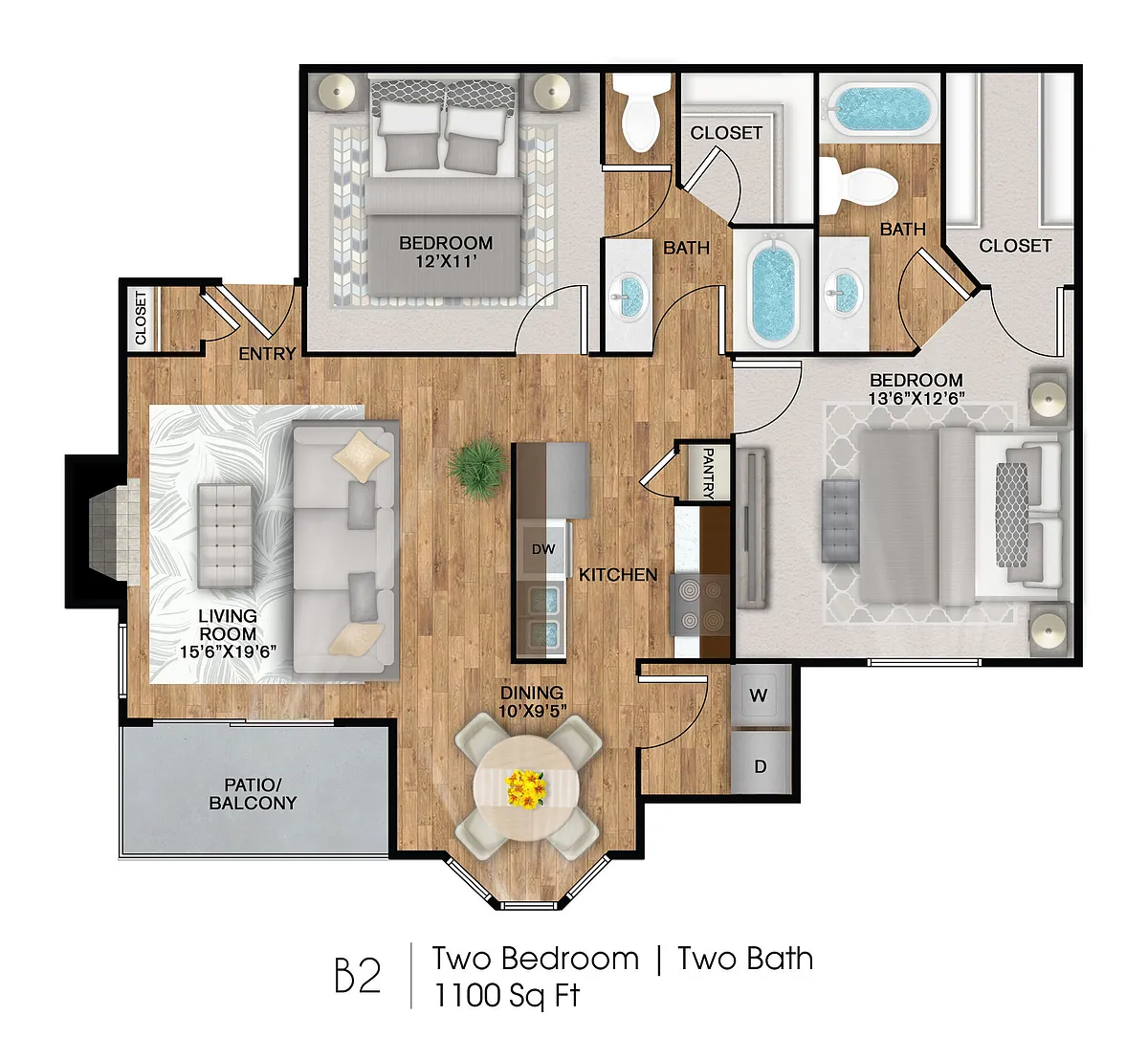 Floor plan The 1100
