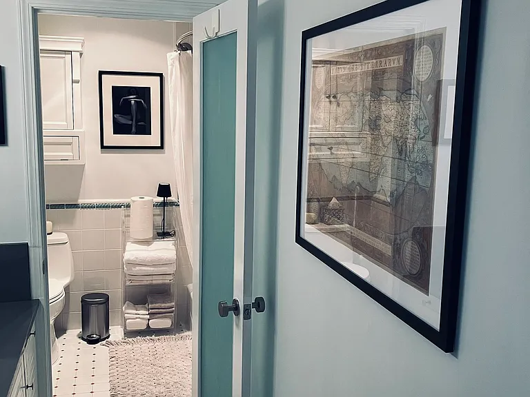 Bathroom and Vanity.