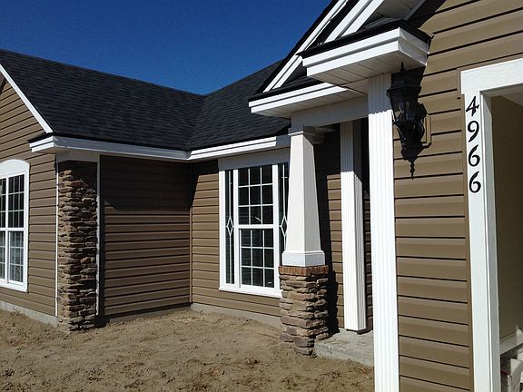 Pretty stonework at front