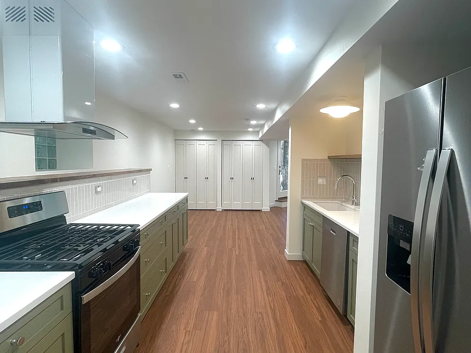 kitchen and dining area