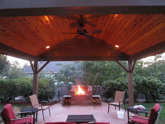 Covered Barbecue Party Patio
