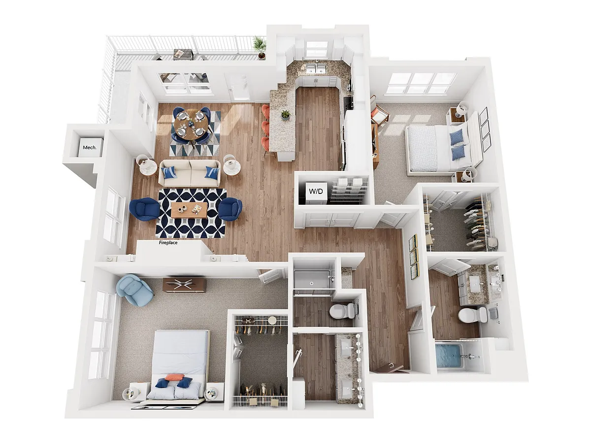 Floor plan Oxbow