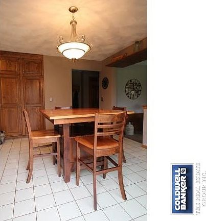 Spacious dining area