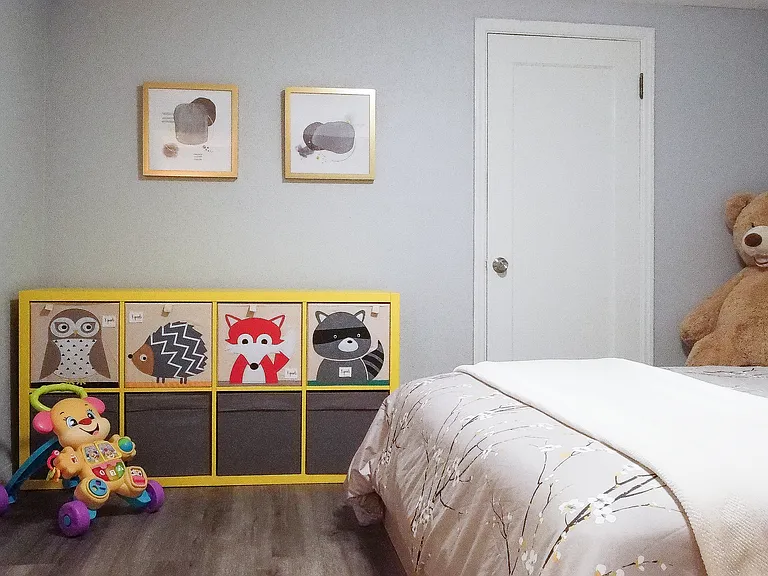 4th Bedroom: Storage boxes for kids toys and goodies