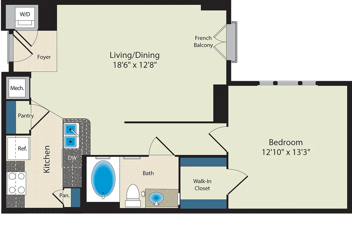 Floor plan The Taft - MPDU