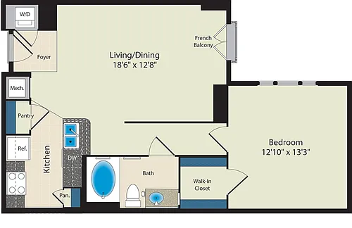 Floor plan The Taft - MPDU