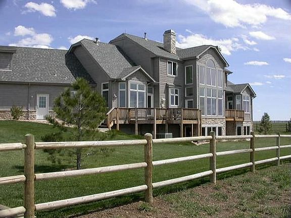 Back view of the home