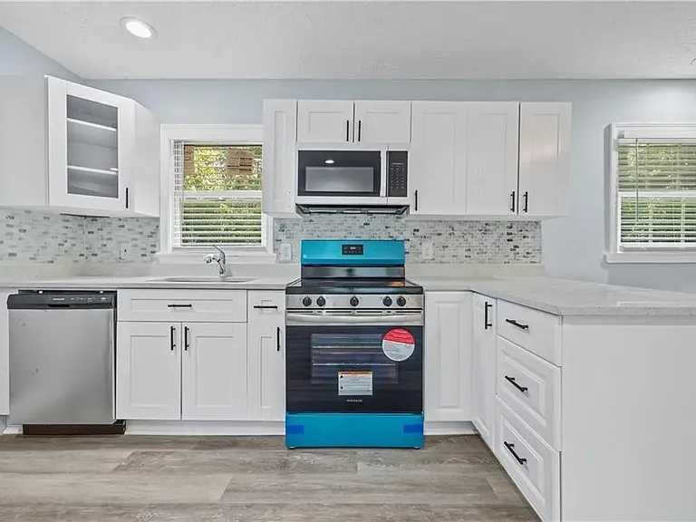 Front view of the kitchen.