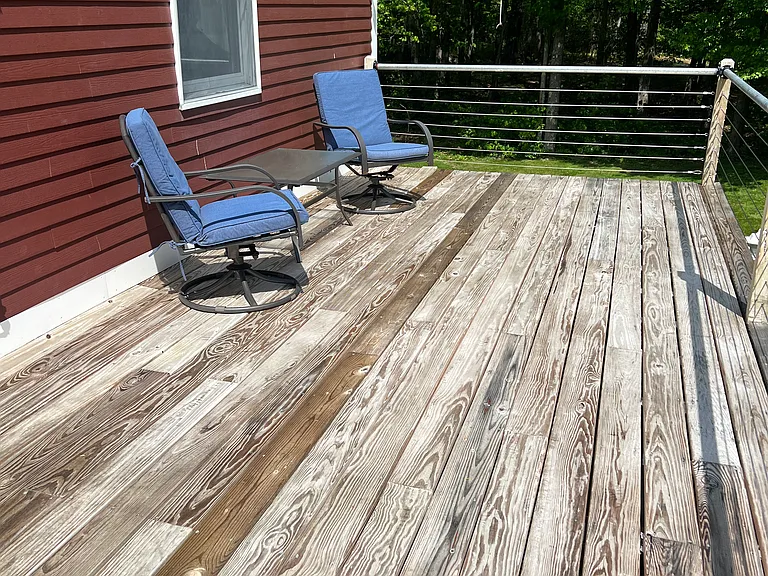 private deck for apartment use