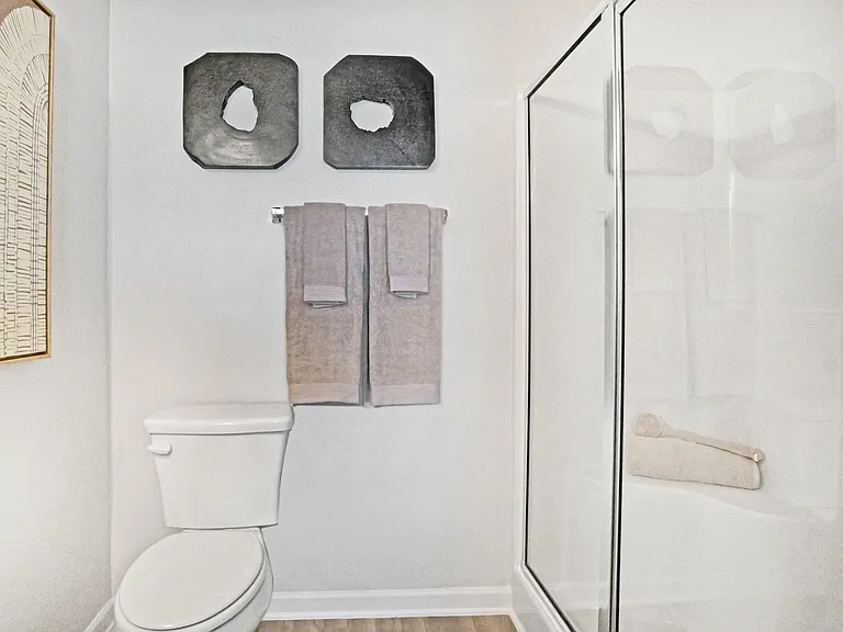 Primary bathroom with walk-in shower