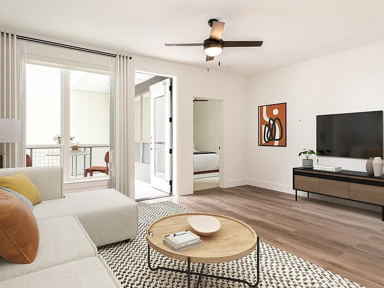 Living Room with Hard Surface Flooring